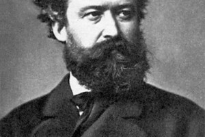 Wilhelm Busch. Foto von Ernst Hanfstaengl, München 1878