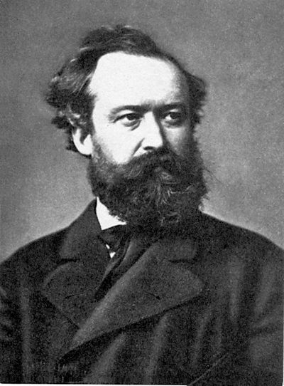 Wilhelm Busch. Foto von Ernst Hanfstaengl, München 1878